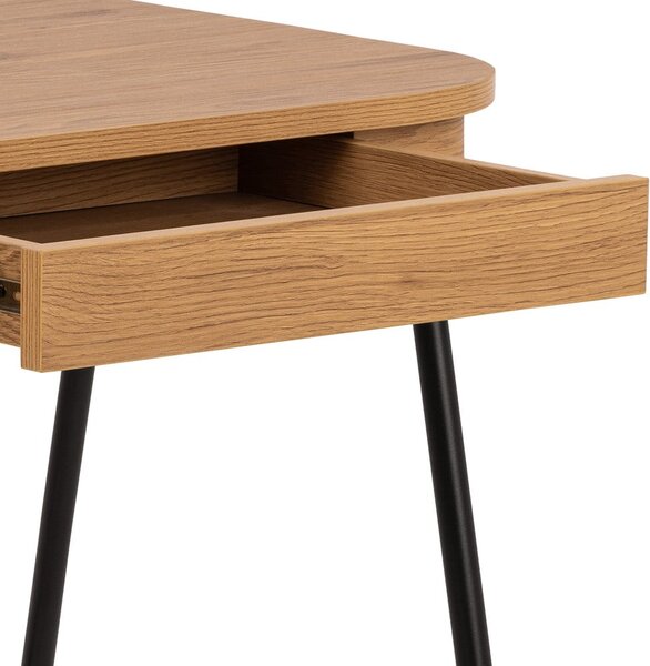 Pisalna miza z mizno ploščo v hrastovem dekorju 60x120 cm Blueton – Actona
