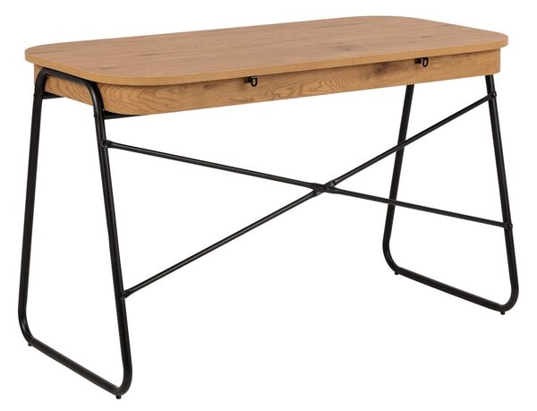 Pisalna miza z mizno ploščo v hrastovem dekorju 60x120 cm Blueton – Actona