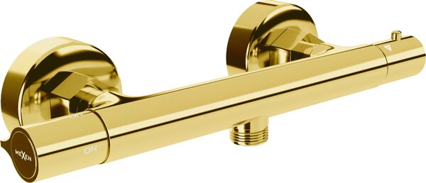Mexen Slim termostatska tuš armatura, zlata - 77105-50