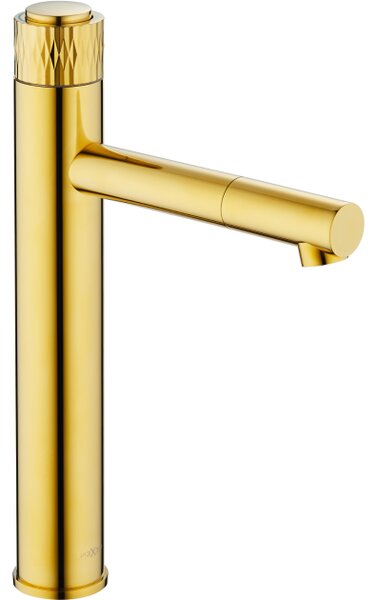 Mexen Diamond visoka umivalniška armatura, zlata - 71510-50