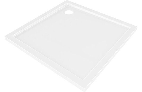 Mexen Flow kvadratni tuš kad slim 90 x 90 cm, beli sijaj - 46S109090