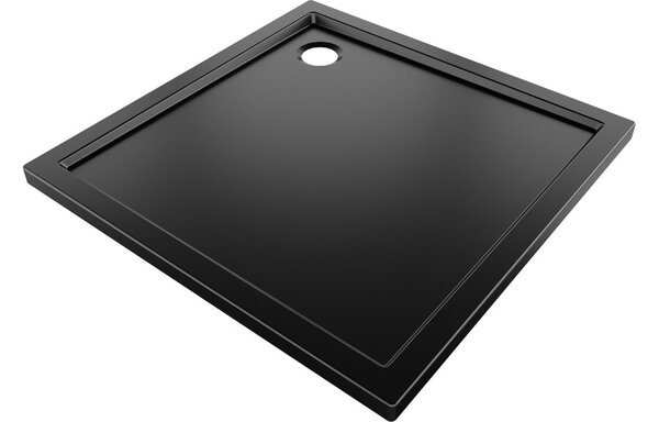 Mexen Flow kvadratna plitka tuš kad 70 x 70 cm, črna mat - 46S707070