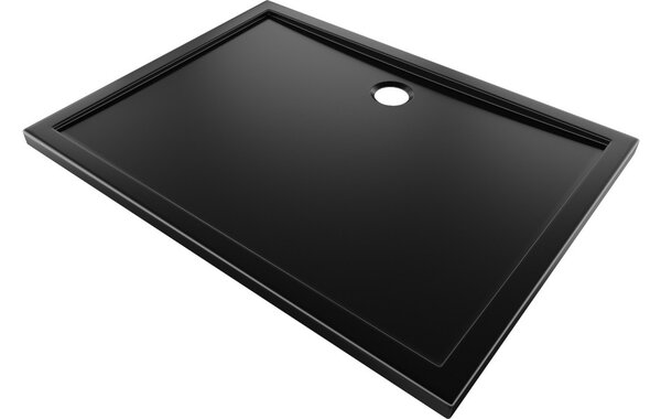 Mexen Flow pravokotni tuš kad slim 90 x 75 cm, črna mat - 46R707590