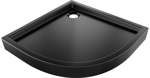 Mexen Flow+ polkrožni tuš kad 90 x 90 cm, črna mat - 46Q709090H