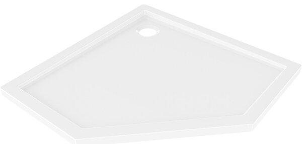 Mexen Flow petkotni tuš kad slim 80 x 80 cm, bel sijaj - 46P108080