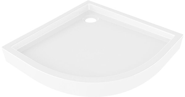 Mexen Flow+ polkrožni tuš kad 80 x 80 cm, bel sijaj - 46Q108080H