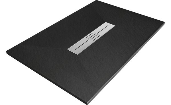 Mexen Toro pravokotni tuš kad SMC 100 x 90 cm, črna - 43709010