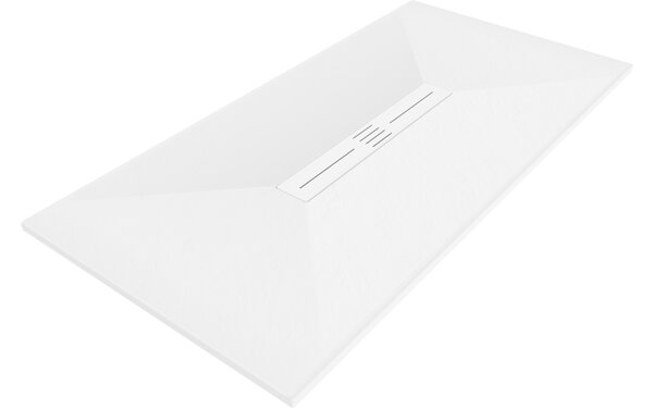 Mexen Toro Pravokotni tuš kad SMC 200 x 70 cm, bela, bela maska - 43107020-W