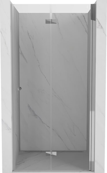 Mexen Mist-F zložljiva prha vrata desna 80 cm, prozorna, krom - 8A6-080-000-01-00-P