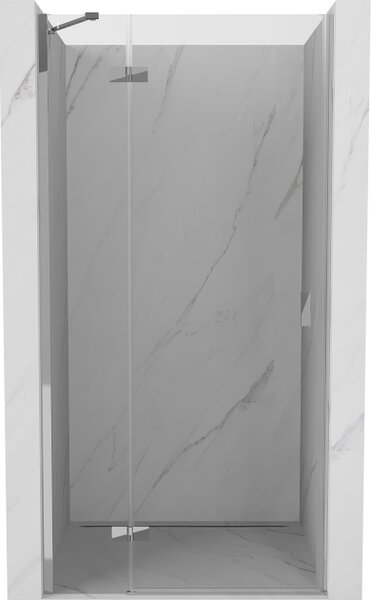 Mexen Mist-H levi nihajna vrata za prho 75 cm, prozorna, krom - 8A5-075-000-01-00-L