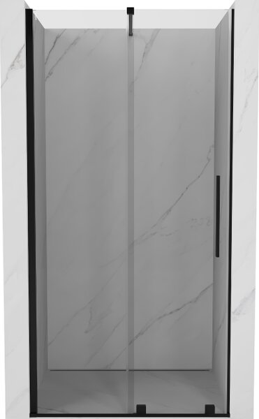 Mexen Velar drsna vrata za prho 120 cm, prozorna, črna - 871-120-000-01-70