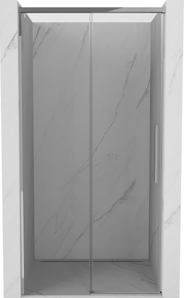 Mexen Rox drsna pršna vrata 100 cm, prozorna, krom - 8C2-100-000-01-00