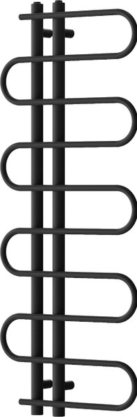 Mexen Kiso dekorativni kopalniški radiator 1250 x 500 mm, 256 W, črn - W114-1250-500-00-70