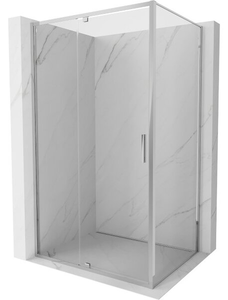 Mexen Exo pregibna tuš kabina 145 x 70 cm, prosojna, krom - 819-145-070-01-00