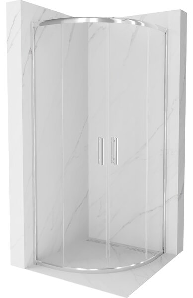 Mexen Rio polkrožna tuš kabina 70 x 70 cm, prozorna, krom - 863-070-070-01-00