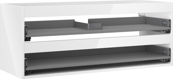 Mexen Box-A omara za umivalnik 120 cm, 2 predala, bel sijaj - 91AX0-1200-470-2-00
