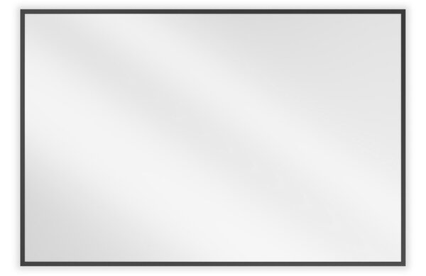 Mexen Loft pravokotno kopalniško ogledalo 90 x 60 cm, črn okvir - 9852-090-060-000-70