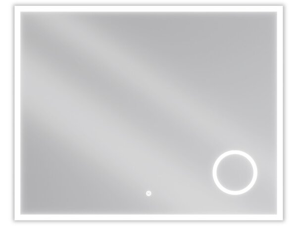 Mexen Kala osvetljeno kopalniško ogledalo z kozmetičnim ogledalom 100 x 80 cm, LED 6000K, proti megli - 9820-100-080-611-00