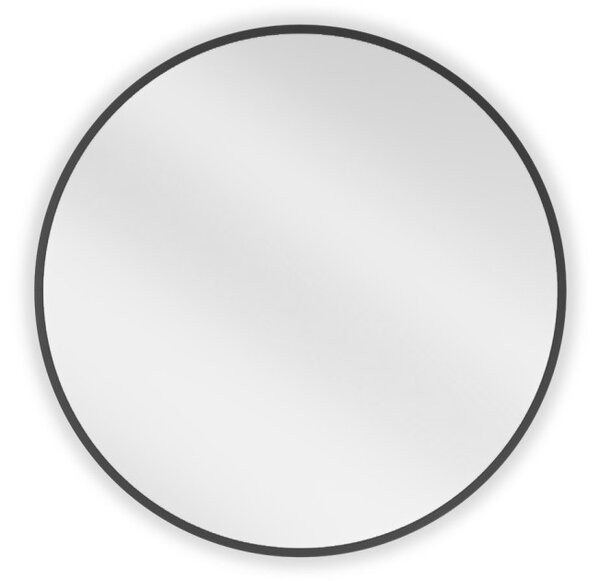 Mexen Loft okroglo kopalniško ogledalo 60 cm, črn okvir - 9850-060-060-000-70