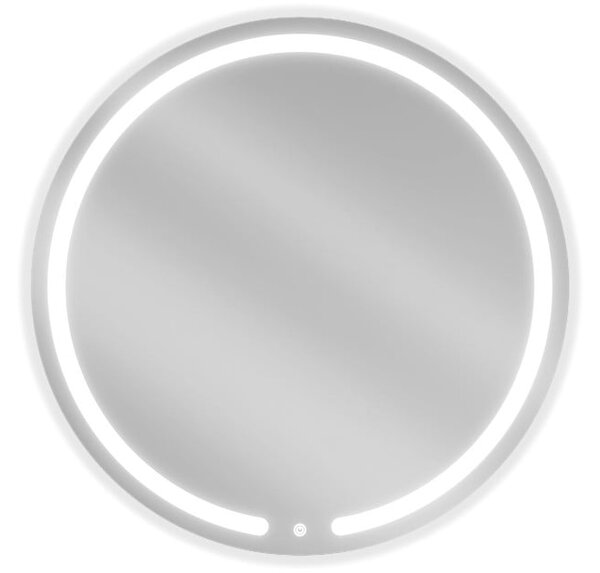 Mexen Rose osvetljeno kopalniško ogledalo, okroglo 80 cm, LED 6000K, proti zameglitvi - 9810-080-080-611-00