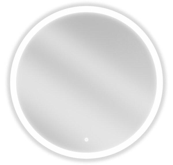 Mexen Oro osvetljeno kopalniško ogledalo, okroglo 80 cm, LED 6000K, proti zameglitvi - 9824-080-080-611-00