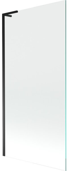 Mexen Next L 1-krilni stenski zaslon za kopalno kad 90 x 150 cm, prozoren, črn - 895-090-000-03-00-70