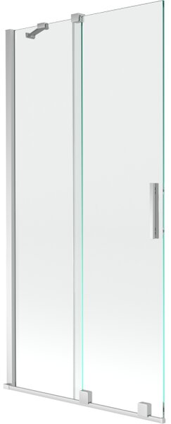 Mexen Velar 2-krilni drsni kopalniški zaslon 95 x 150 cm, prozoren, krom - 896-095-000-01-01