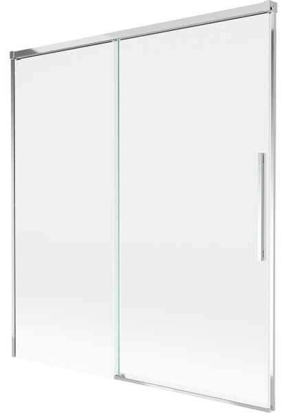 Mexen Rox 2-delna premična kopalniška zavesa 150 x 150 cm, prozorna, krom - 8C9-150-001-01-00
