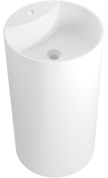 Mexen Ajax-02 prostostoječi umivalnik iz konglomerata 45 x 45 cm, bela mat - 26514500