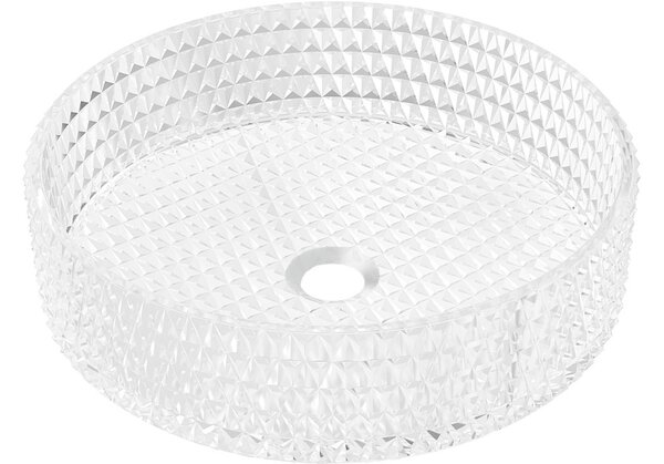 Mexen Aura steklena nadpultna umivalnik 39 x 39 cm, prozorna - 24013900