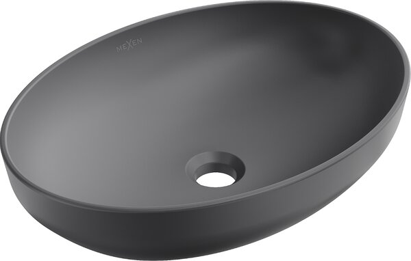 Mexen Cornelia umivalnik na pultu 50 x 37 cm, temno siv mat - 21885071