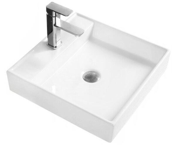 Mexen Blanca umivalnik nad pultom 44 x 44 cm, bel - 21624400