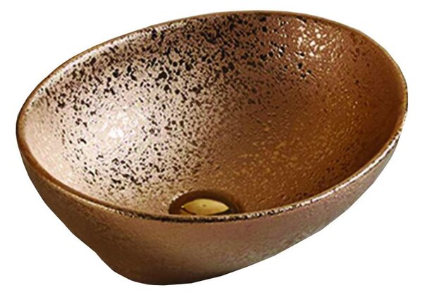 Mexen Elza umivalnik nad pultom 40 x 33 cm, bakreni - 21014051