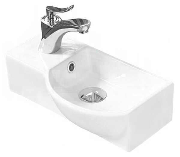 Mexen Hugo desna umivalnik za na pult 40 x 22 cm, bela - 21254000R