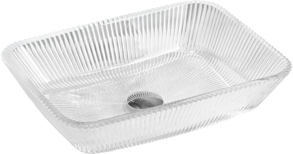 Mexen Tiva steklena nadpultna umivalnica 46 x 33 cm, prozorna - 24184600