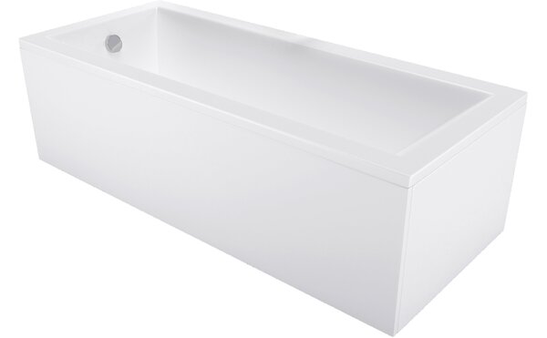 Mexen Cubik pravokotna kad 120 x 70 cm z ohišjem, bela - 55031207000X