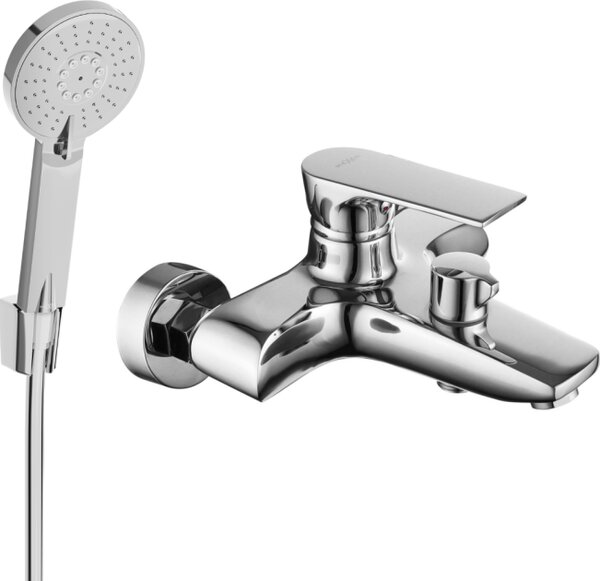 Mexen Axel R40 kopalna baterija s prhno garnituro, krom - 7383R40-00