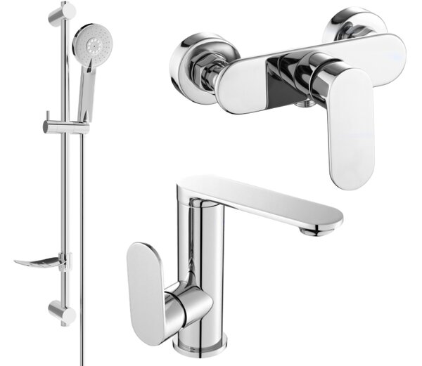 Mexen Milo DF40 komplet za prhanje, krom - 713054DF40-00