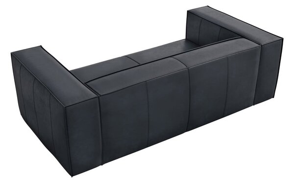 Temno modra usnjena sedežna garnitura 212 cm Madame – Windsor & Co Sofas