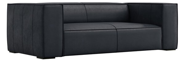 Temno modra usnjena sedežna garnitura 212 cm Madame – Windsor & Co Sofas