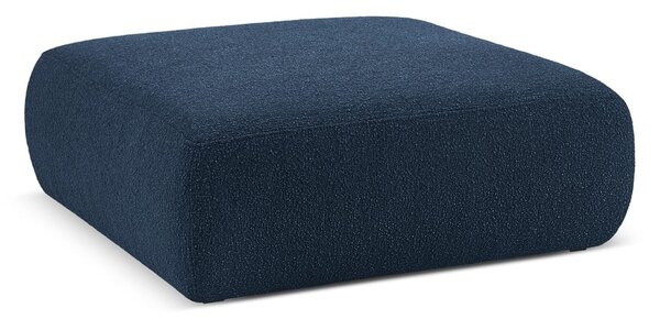 Temno moder tabure iz tkanine bouclé Molino – Micadoni Home