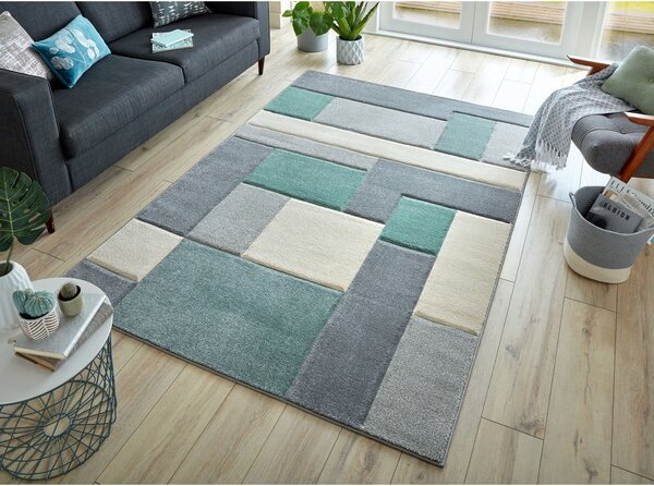 Zeleno-siva preproga Flair Rugs Cosmos, 80 x 150 cm