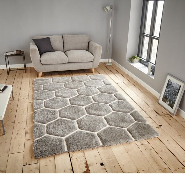 Belo-siva preproga Think Rugs Noble House, 120 x 170 cm