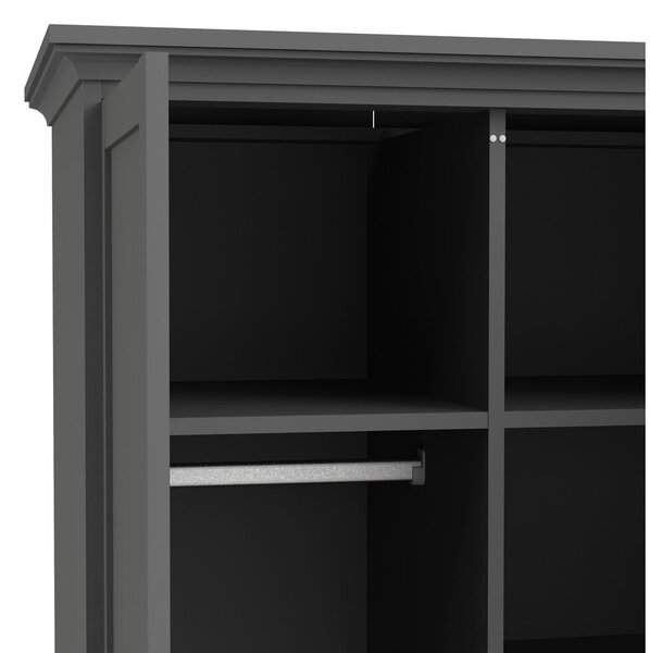 Siva garderobna omara 96x201 cm Paris – Tvilum