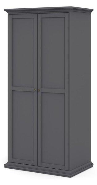 Siva garderobna omara 96x201 cm Paris – Tvilum