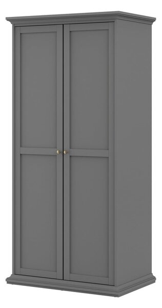 Siva garderobna omara 96x201 cm Paris – Tvilum