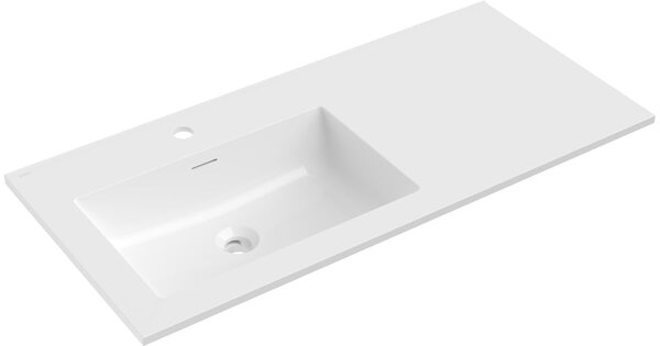 Mexen Otis vgrajna umivalnik leva 101 x 46,5 cm, bel sijaj - 25181000L
