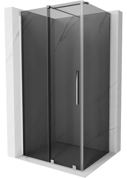 Mexen Velar drsna tuš kabina 100 x 85 cm, grafit, krom - 871-100-085-41-01