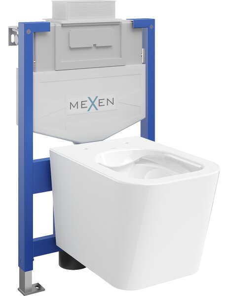 Mexen Teo podometni WC komplet Fenix XS-U s WC školjko, bela sijaj - 6853385XX00