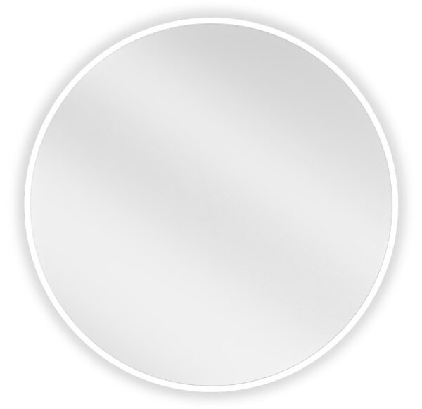 Mexen Loft okroglo kopalniško ogledalo 60 cm, bel okvir - 9850-060-060-000-20